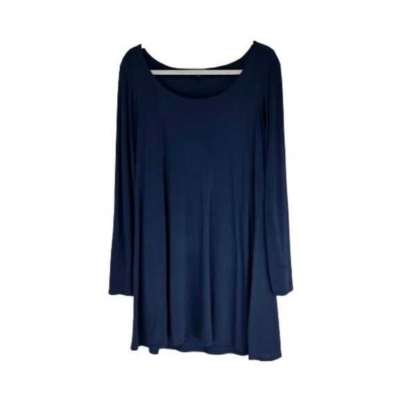 Eileen Fisher Navy Mini Dress - Picture 2 of 8